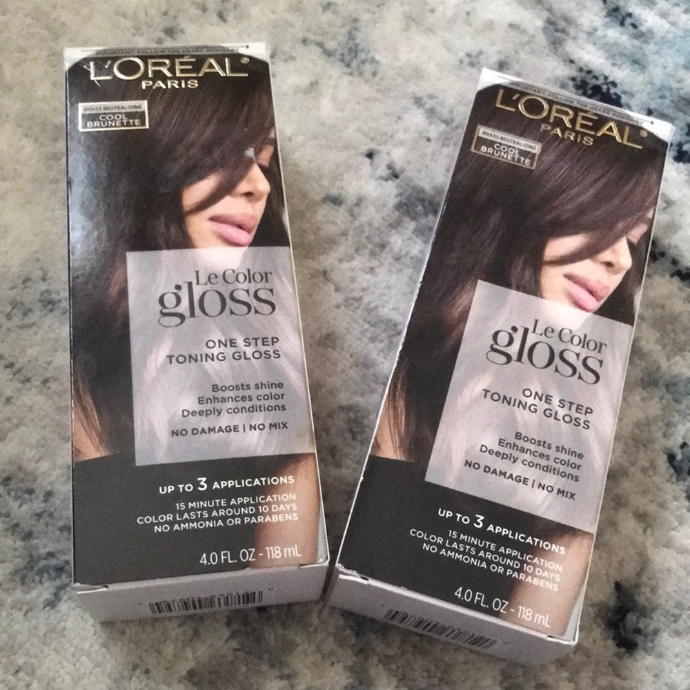 L'Oreal Paris Le Color Gloss Cool Brunette 2 pk